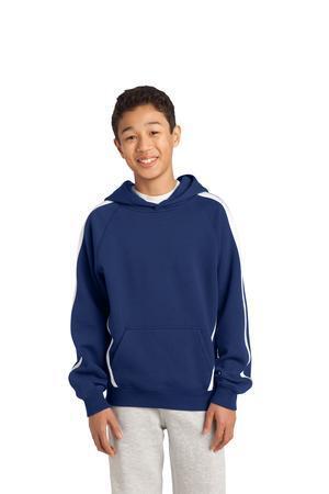 Sport-Tek Sleeve Stripe Pullover Hooded Sweatshirt